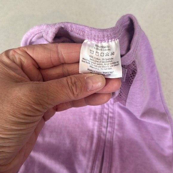 Woombie Air Swaddle purple 5-13 lbs 0-3 months Sleepsack Infant - Picture 5 of 8